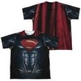 thumbnail image 1 of Justice League Movie - Superman Uniform (Front/Back Print) - Youth Short Sleeve Shirt - Medium, 1 of 2