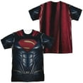 thumbnail image 1 of Justice League Movie Superman Uniform Unisex Adult Sublimated Costume T Shirt (Front/Back), Medium, 1 of 2