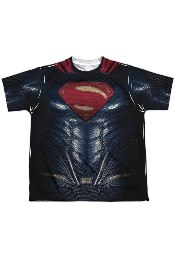Justice League Movie - Superman Uniform - Youth Short Sleeve Shirt - X-Large
