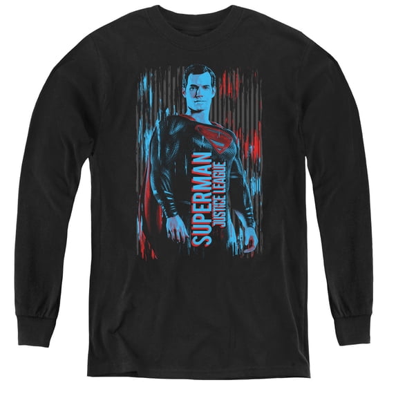 Justice League Movie - Superman - Youth Long Sleeve Shirt - Large