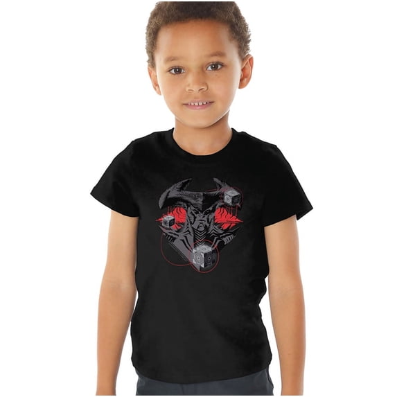 Justice League Movie Synders Steppenwolf Kids T Shirt (3) for Youth Toddler Boys and Girls, Black