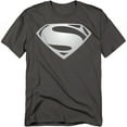 thumbnail image 1 of Justice League Movie T-Shirt Superman Symbol Black Suit 2 Unisex Graphic Tee For Men & Women, 1 of 7