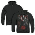 thumbnail image 1 of Justice League Movie The League (Back Print) Adult Zipper Hoodie Sweatshirt Black, 1 of 3