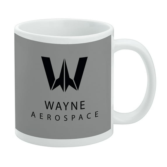 Justice League Movie Wayne Aerospace White Mug