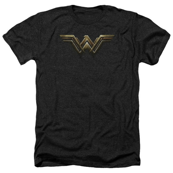 Justice League Movie - Wonder Woman Logo - Heather Short Sleeve Shirt - Medium