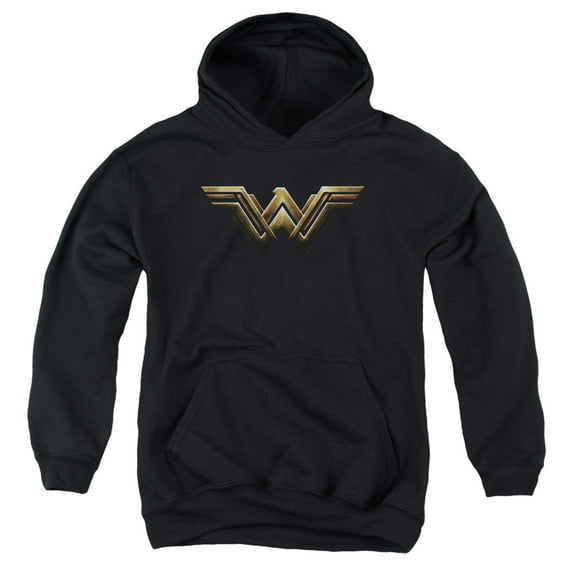 Justice League Movie - Wonder Woman Logo - Youth Hooded Sweatshirt - Medium