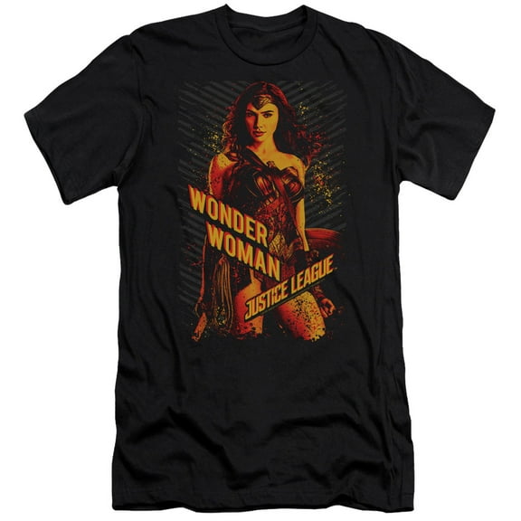 Justice League Movie - Wonder Woman - Slim Fit Short Sleeve Shirt - Medium