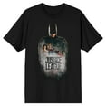 thumbnail image 1 of Justice League Mve Batman and Heroes Men's Black T-Shirt-XL, 1 of 4