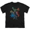 thumbnail image 1 of Justice League Of America Men's  Action Stars T-shirt Black, 1 of 2