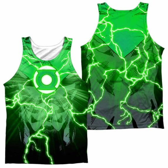 Justice League Of America Men's John Burst Mens Tank White