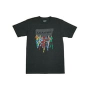 JUSTICE LEAGUE Of America Mens Big & Tall Dark Gray Short Sleeve T-Shirt 3XL
