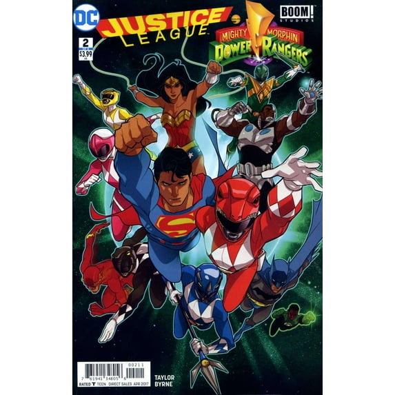 Justice League/Power Rangers #2 VF ; DC Comic Book