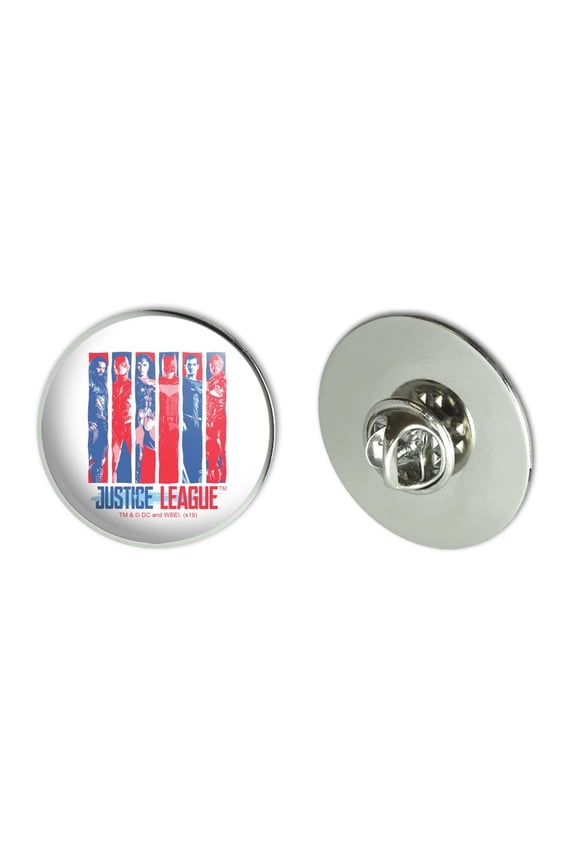 Justice League Red, White and Blue Metal 1.1" Tie Tack Hat Lapel Pin Pinback
