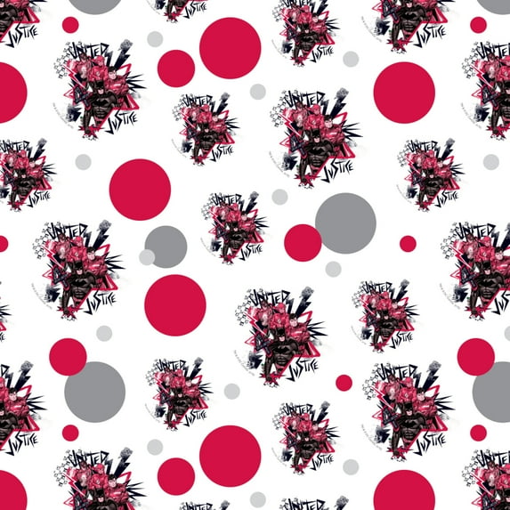 Justice League Red and Black Characters Premium Gift Wrap Wrapping Paper Roll