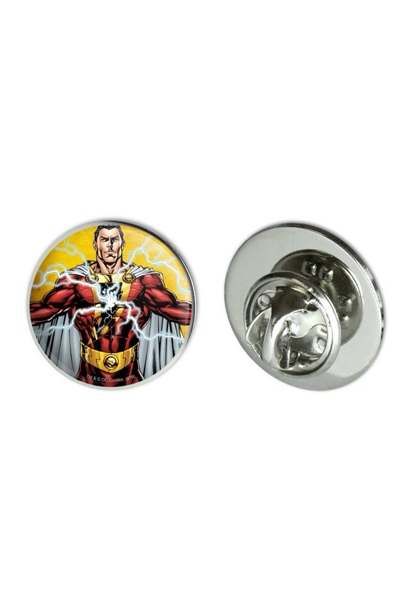 Justice League Shazam Character Metal 0.75" Lapel Hat Pin Tie Tack Pinback