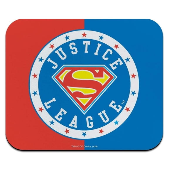 Justice League Superman Athletic Logo Low Profile Thin Mouse Pad Mousepad