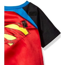 Justice League Superman Big Boys Cosplay T-Shirt and Cape Toddler to Big Kid