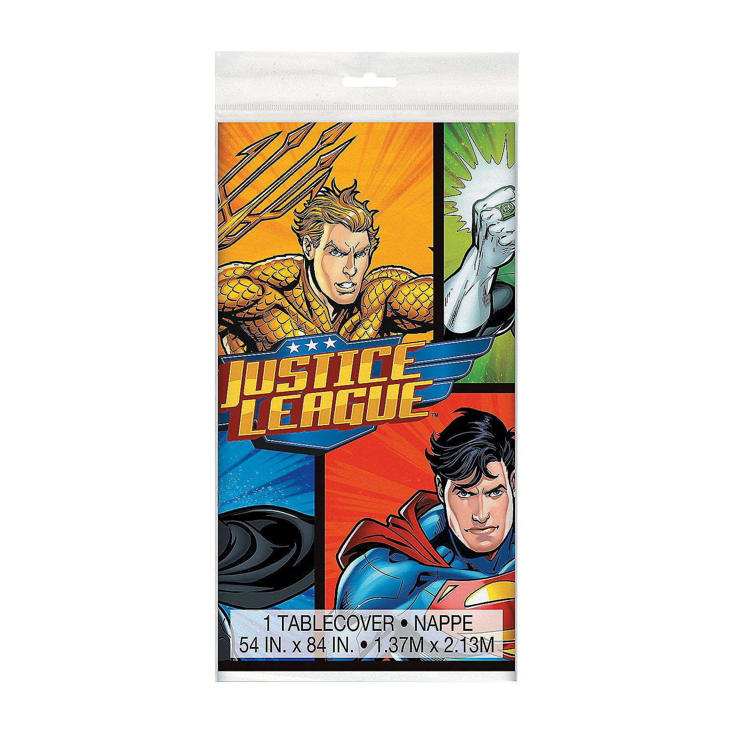 ORIENTAL TRADING COMPANY Justice League Table Cover - Party Supplies - 1 Piece