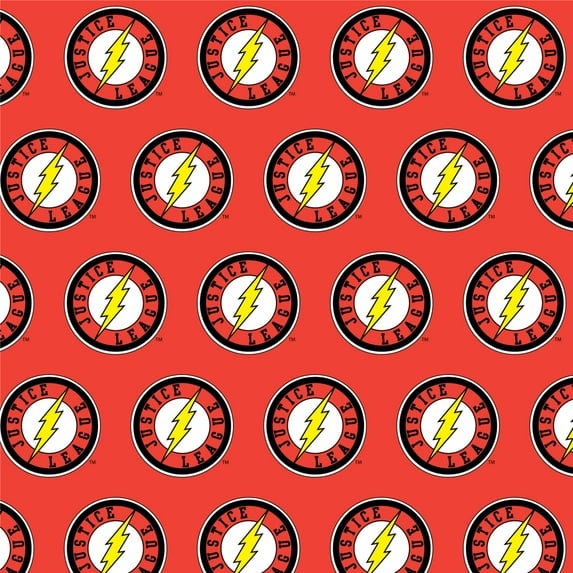 Justice League The Flash Athletic Logo Premium Roll Gift Wrap Wrapping Paper