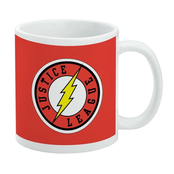 Justice League The Flash Athletic Logo White Mug