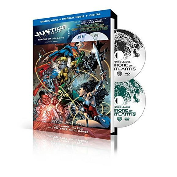 Justice League: Throne of Atlantis / Justice League: Volume 3: Throne OfAtlantis Graphic Novel (Blu-ray + DVD)