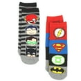 thumbnail image 1 of Justice League Toddler Boy's Teen 2 Pack Slipper Socks with Grippers JL1402, 1 of 1