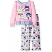 DC COMICS Justice League Toddler Girls' 2 Piece Pajama Set with Cape