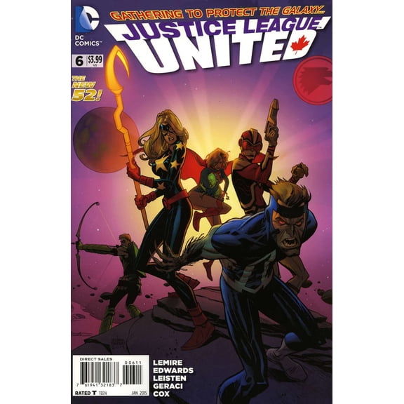 Justice League United #6 VF ; DC Comic Book