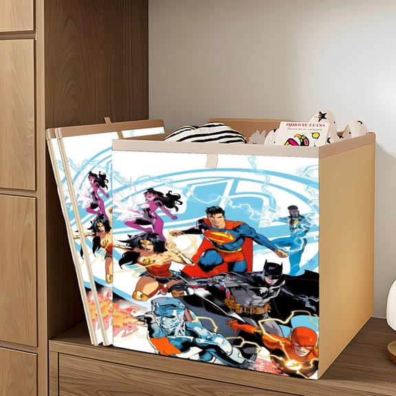 Justice League Unlimited storage box say goodbye to clutter with one sleek box. Reclaim your space and keep the elegance for yourself.12.99  12.99  12.99 in.