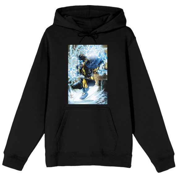 Justice League Virgil Hawkins Men's Black Hoodie-Medium