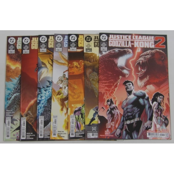 Justice League Vs Godzilla Vs Kong 2 #1-7 VF/NM complete series Monsterverse ; DC