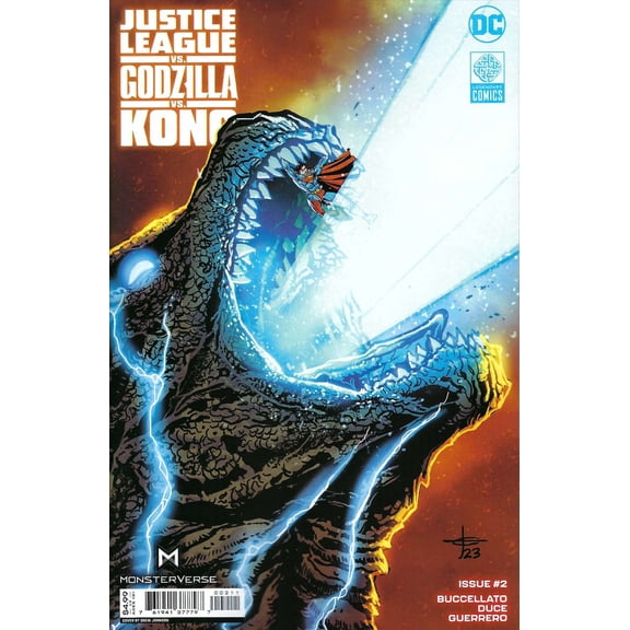 Justice League Vs. Godzilla Vs. Kong #2A VF ; DC Comic Book