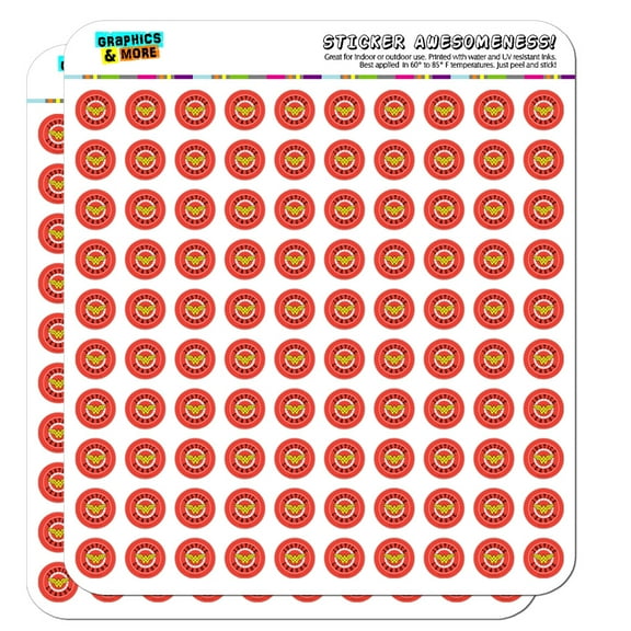 Justice League Wonder Woman Athletic Logo Planner Calendar Scrapbooking Crafting Stickers