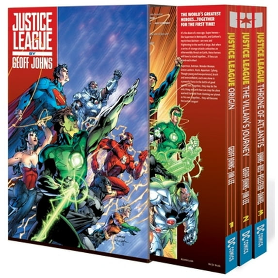 Pre-Owned Justice League by Geoff Johns Box Set Vol. 1 (Paperback) by Geoff Johns