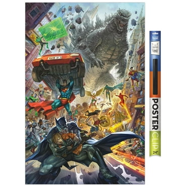 Justice League vs. Godzilla vs. Kong - Batman Rescue Wall Poster, 22.375" x 34"