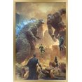 thumbnail image 1 of Justice League vs. Godzilla vs. Kong - Street Battle Wall Poster, 14.725" x 22.375" Framed, 1 of 5