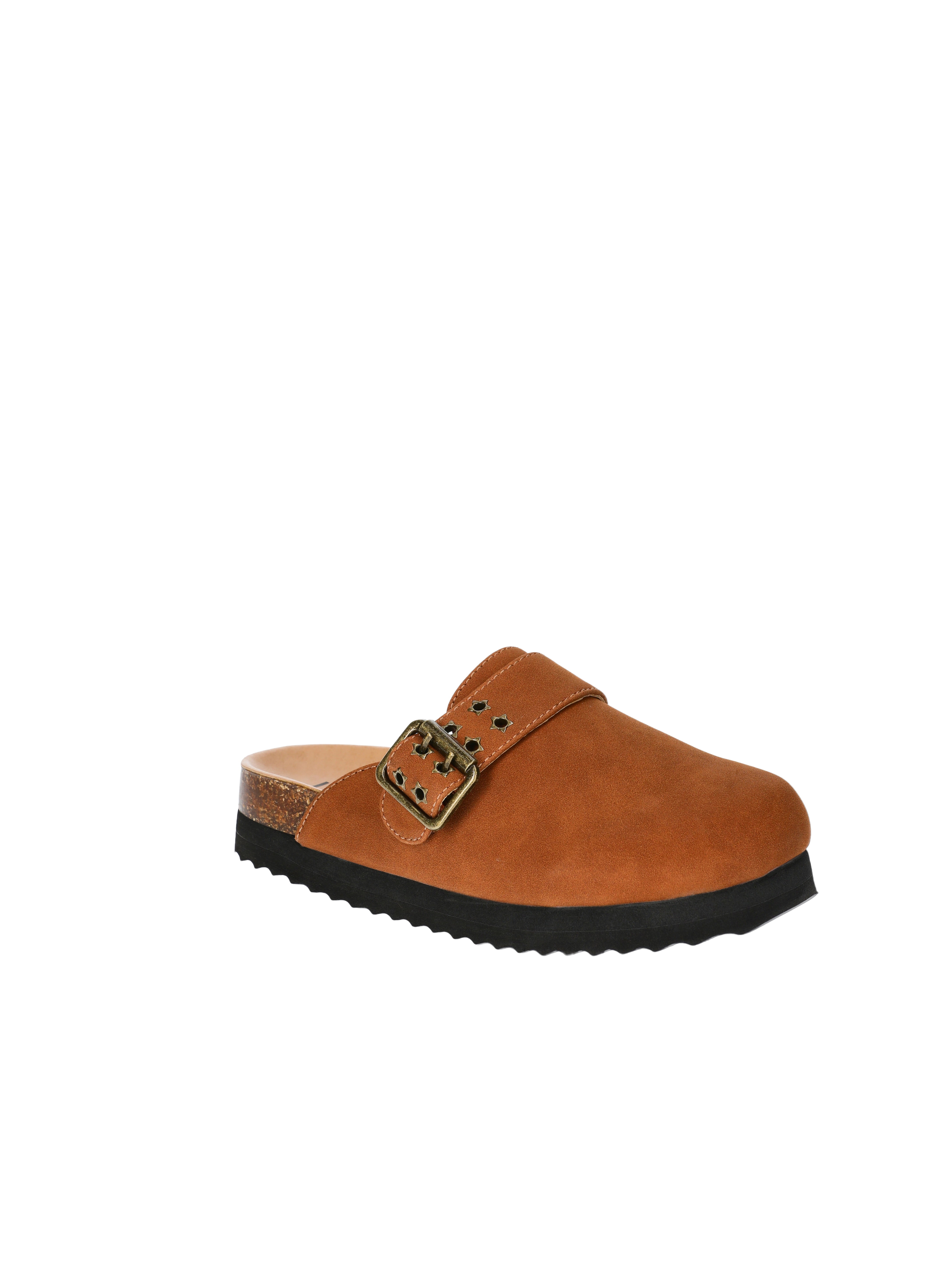 Justice Little and Big Girls' Star Buckle Platform Clogs
