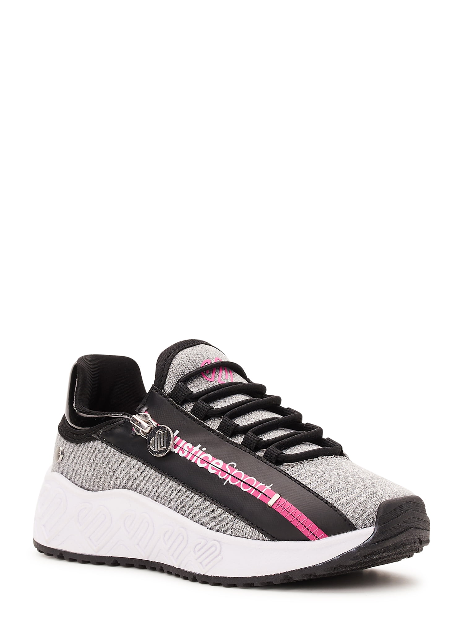 Justice Little Girl & Girl Athletic Side Sneakers, 13-4 - Walmart.com