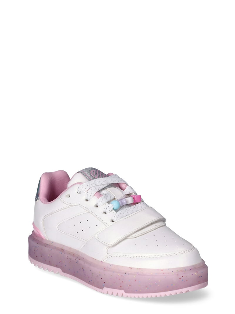 Justice Beaded Low Court Sneaker - PU Upper Shoes - Walmart.com