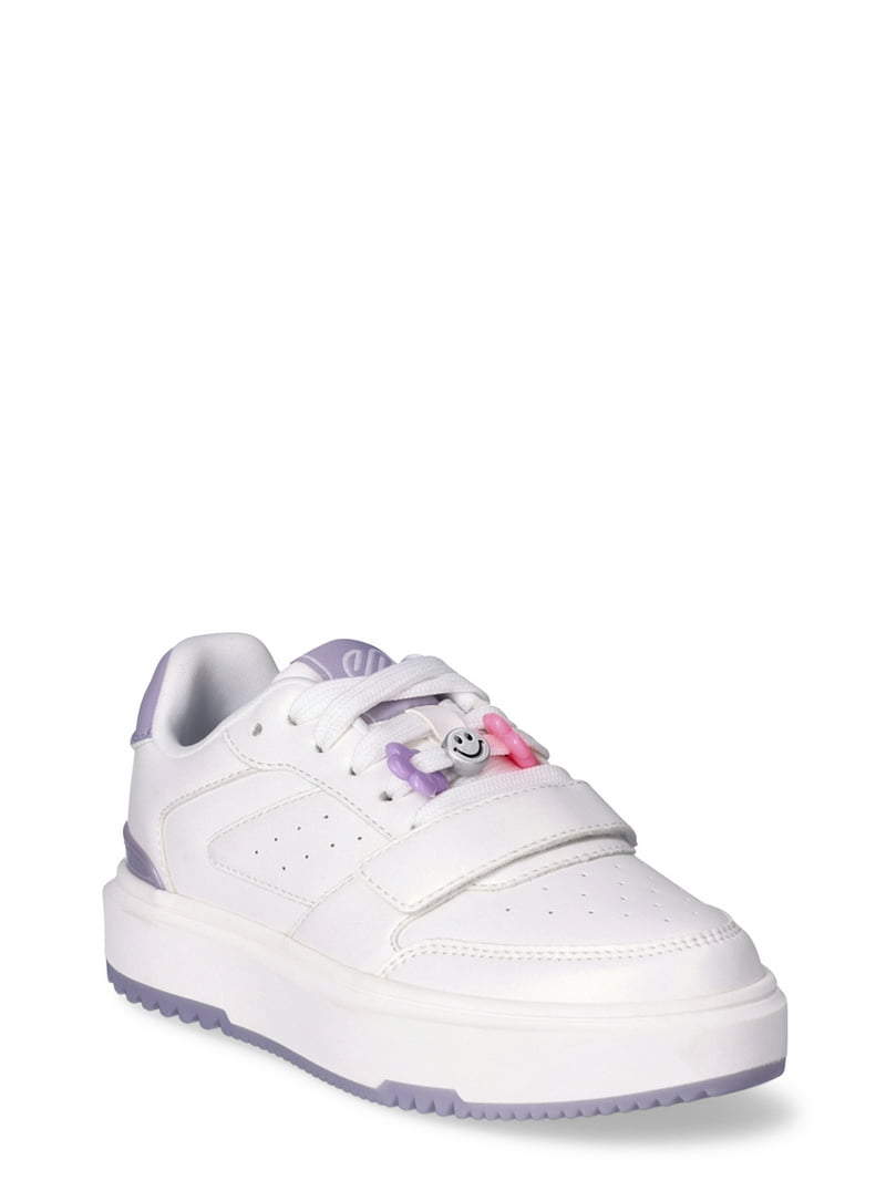 lottaページ‼️ Justice Little Girl & Big Girl Beaded Low Court Sneaker