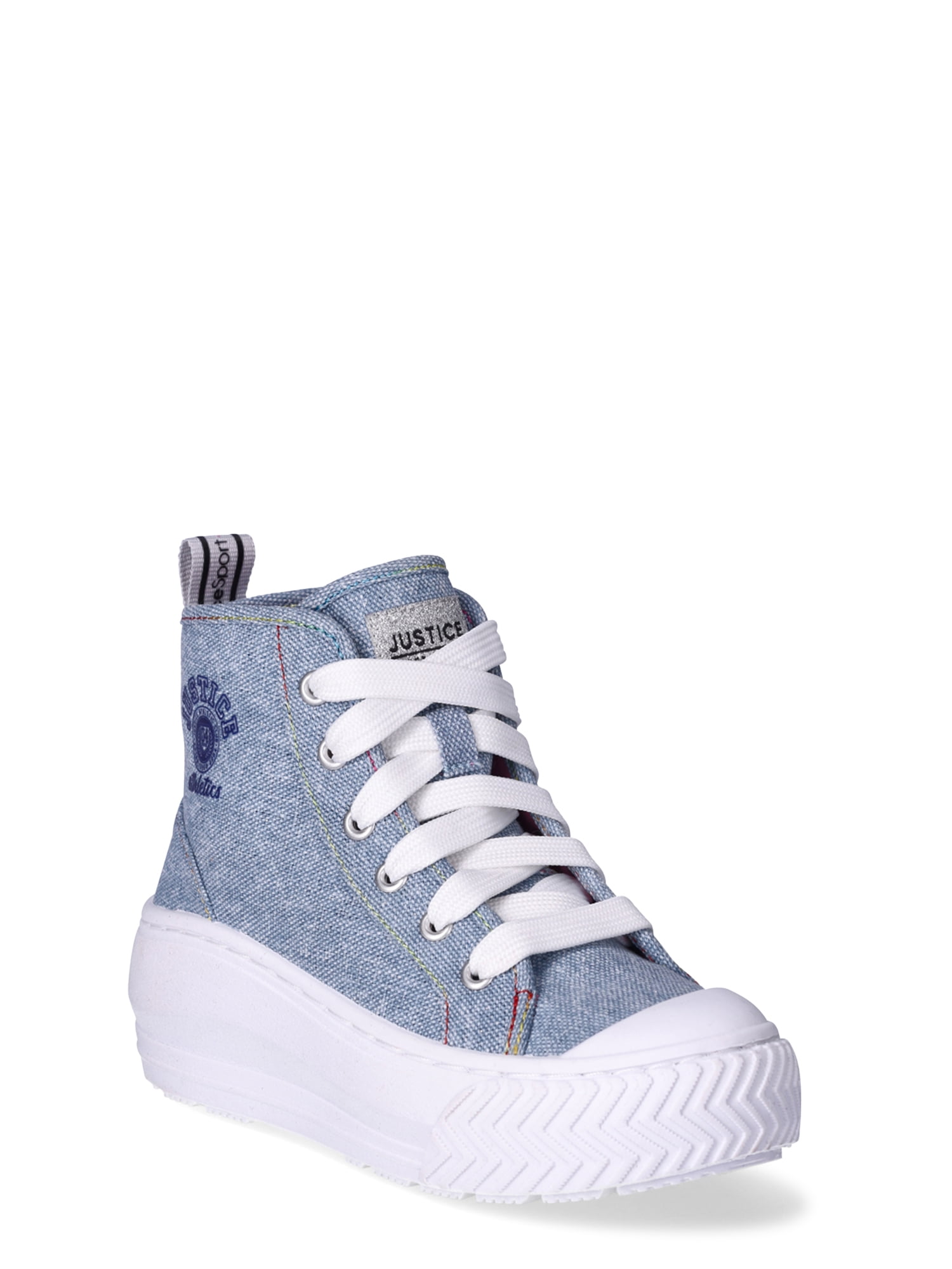 Justice Little Girl Big Girl High Top Sneakers