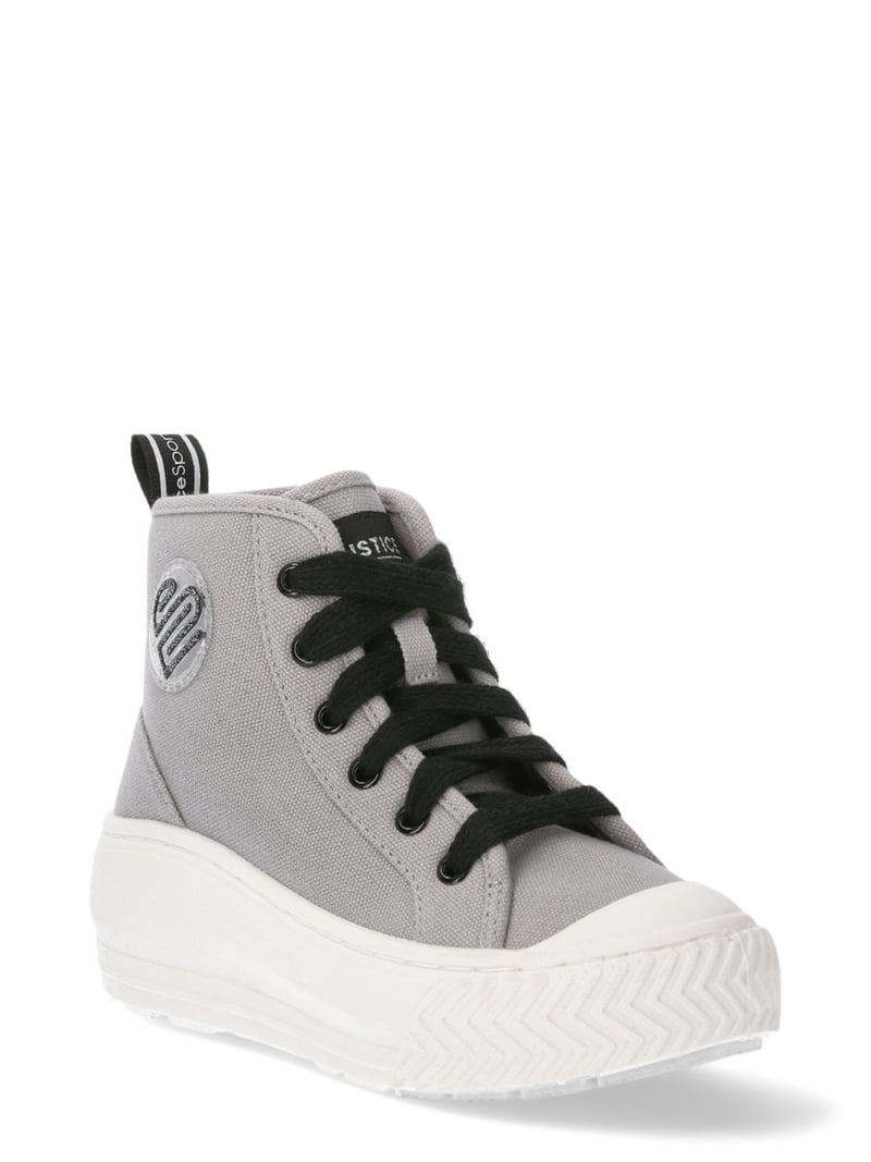 Justice High Top Sneakers Stylish Lace-Up Shoes for Girls