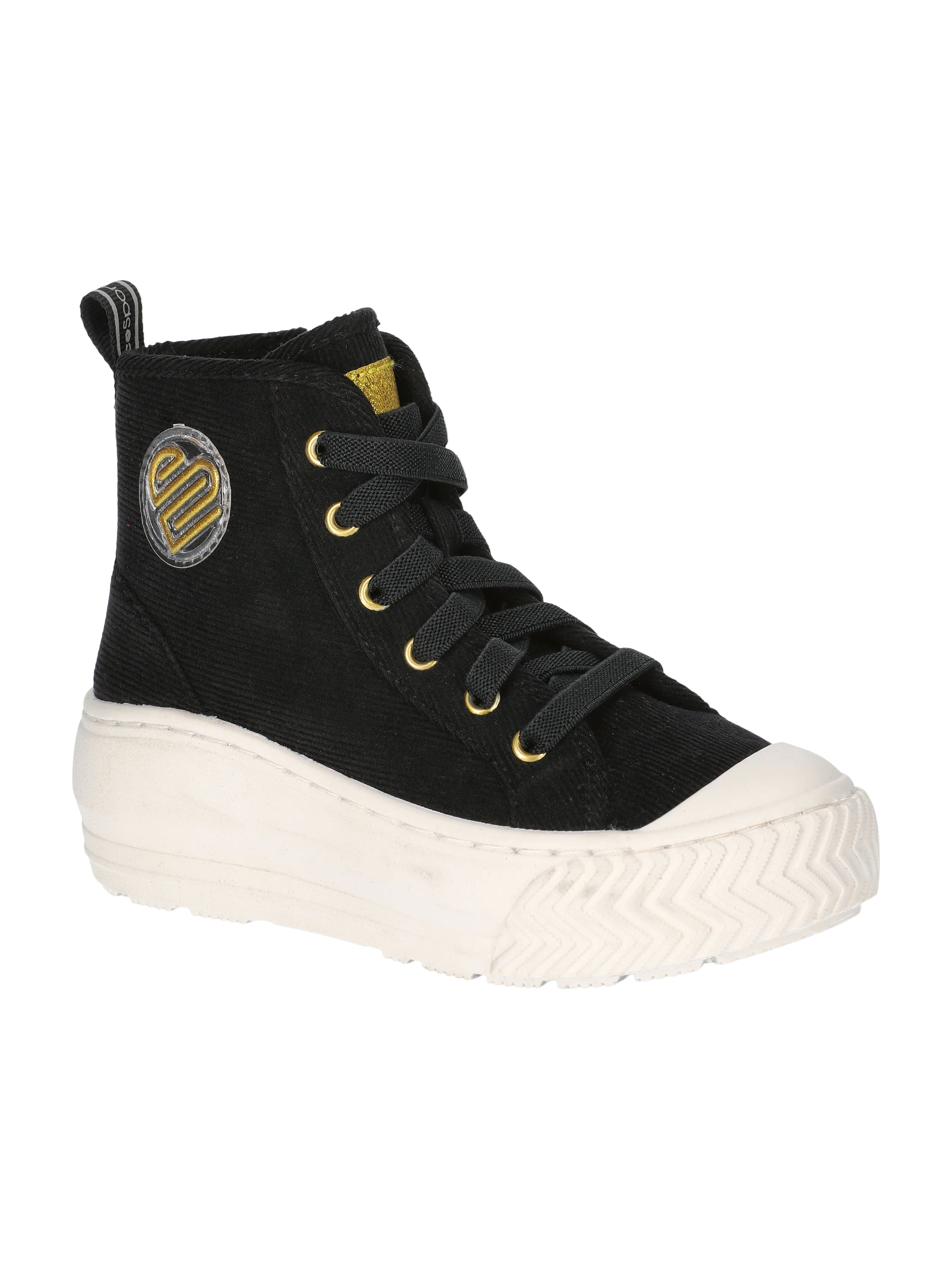 Justice Little and Big Girls' High Top Sneakers, Sizes 13-5