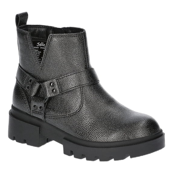 Justice Little and Big Girls' Faux Leather Moto Boots