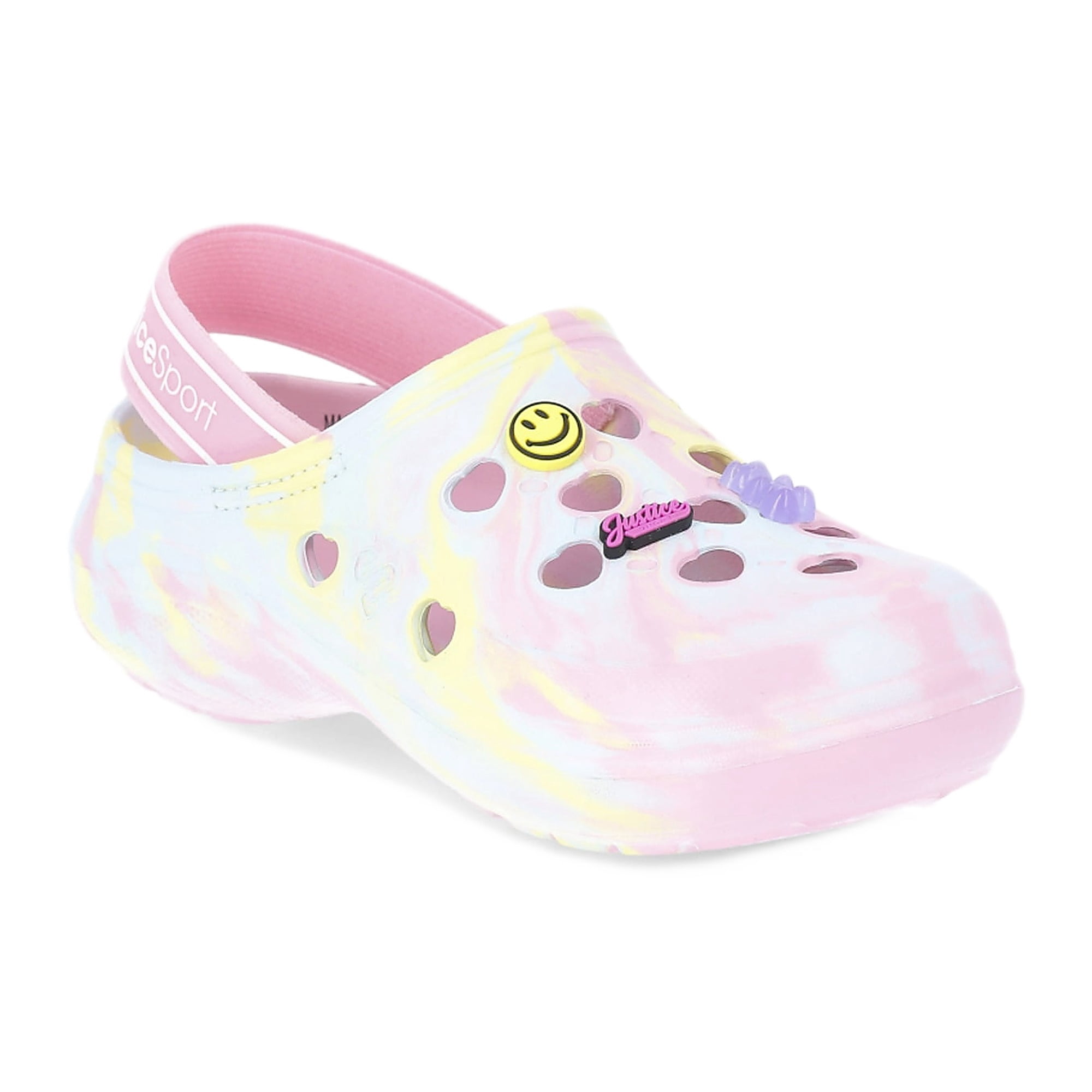 Justice Little Girls and Big Girls Clogs with Charms