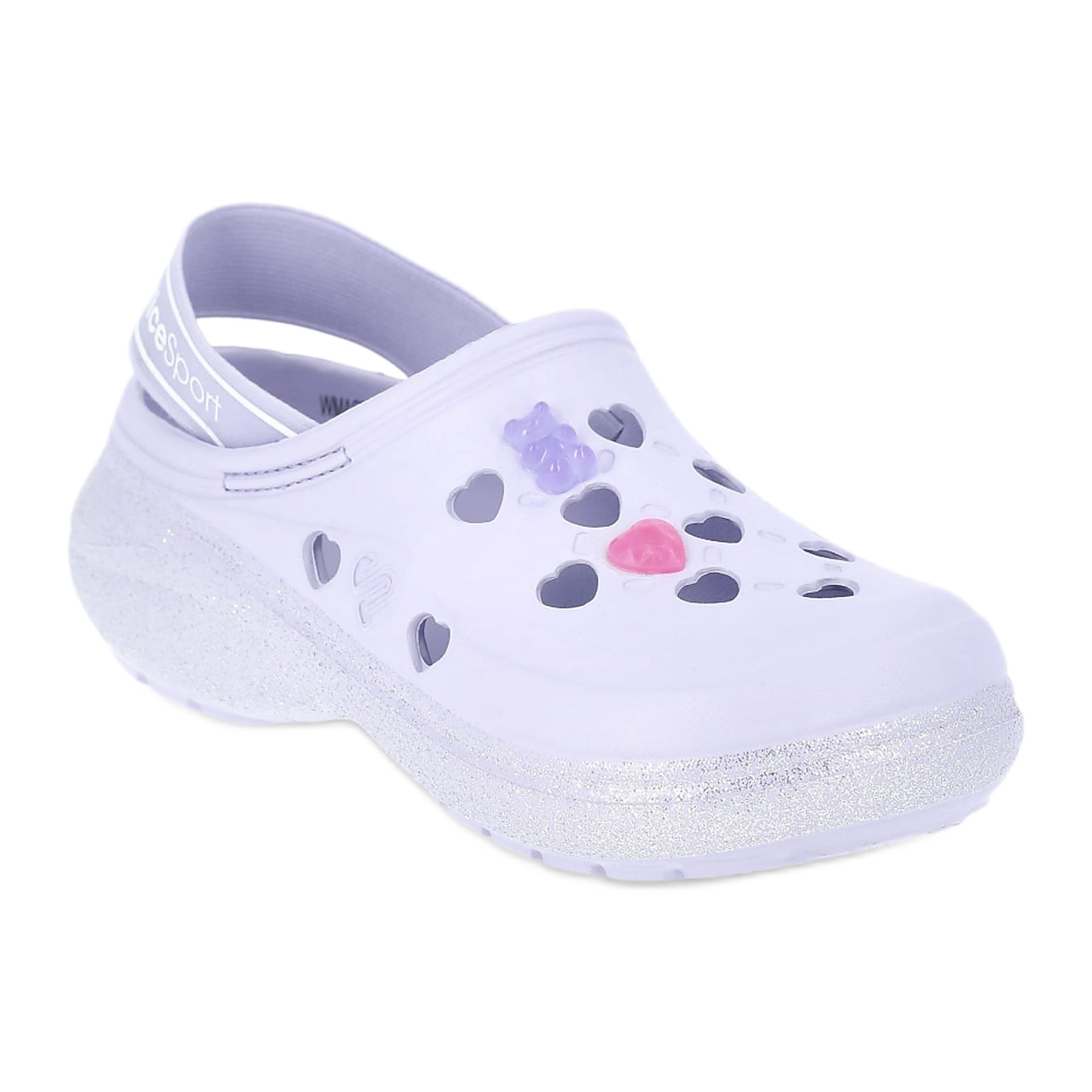 Justice Little Girls and Big Girls Clogs with Charms