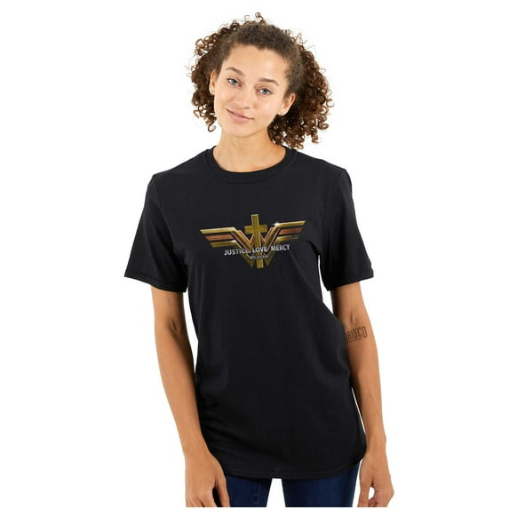 Justice Love Mercy Cross Micah 6:8 Women's Graphic T Shirt Tees Brisco Brands S