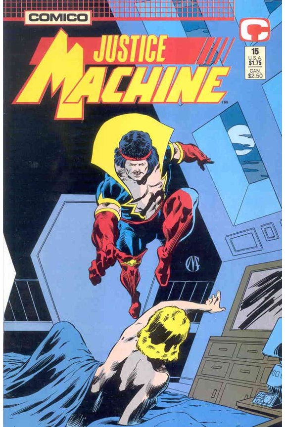 Justice Machine (Comico) #15 VF ; COMICO Comic Book