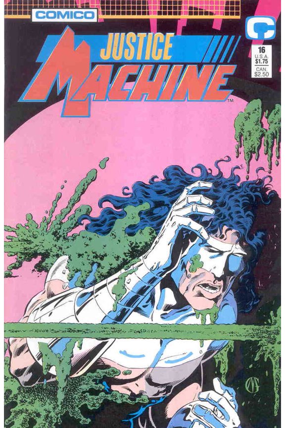 Justice Machine (Comico) #16 VF ; COMICO Comic Book
