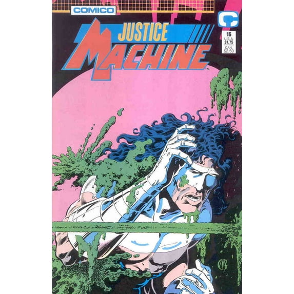 Justice Machine (Comico) #16 VF ; COMICO Comic Book